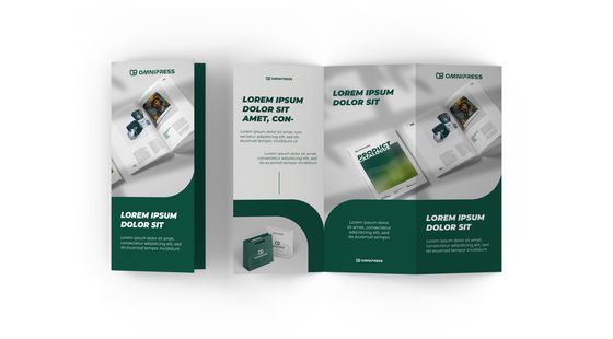 Brosur dan leaflet hasil produksi Omnipress
